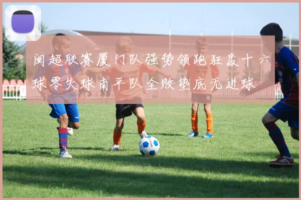 闽超联赛厦门队强势领跑狂轰十六球零失球南平队全败垫底无进球